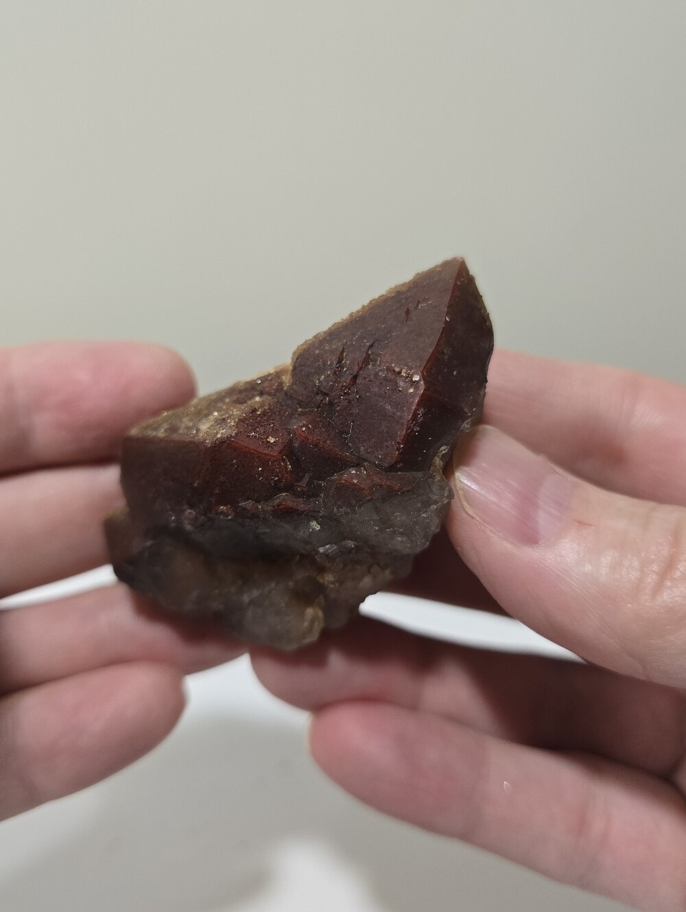 Red Hematoid Amethyst Crystal Cluster